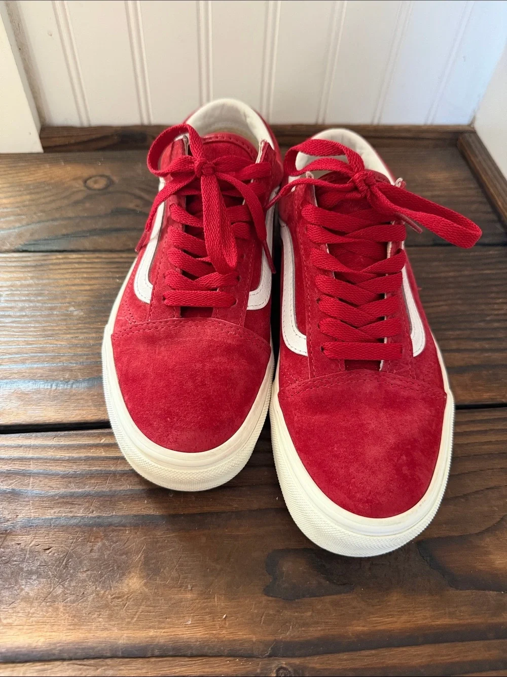 Vans Chili Pepper Old Skool Pig Suede Low-Top Sneakers
